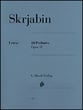 24 Preludes, Op. 11 piano sheet music cover